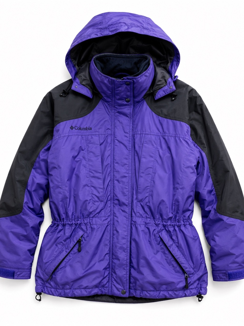 Columbia Vintage Double Whammy 3-in-1 Jacket Women’s Large Purple Black Snow Ski